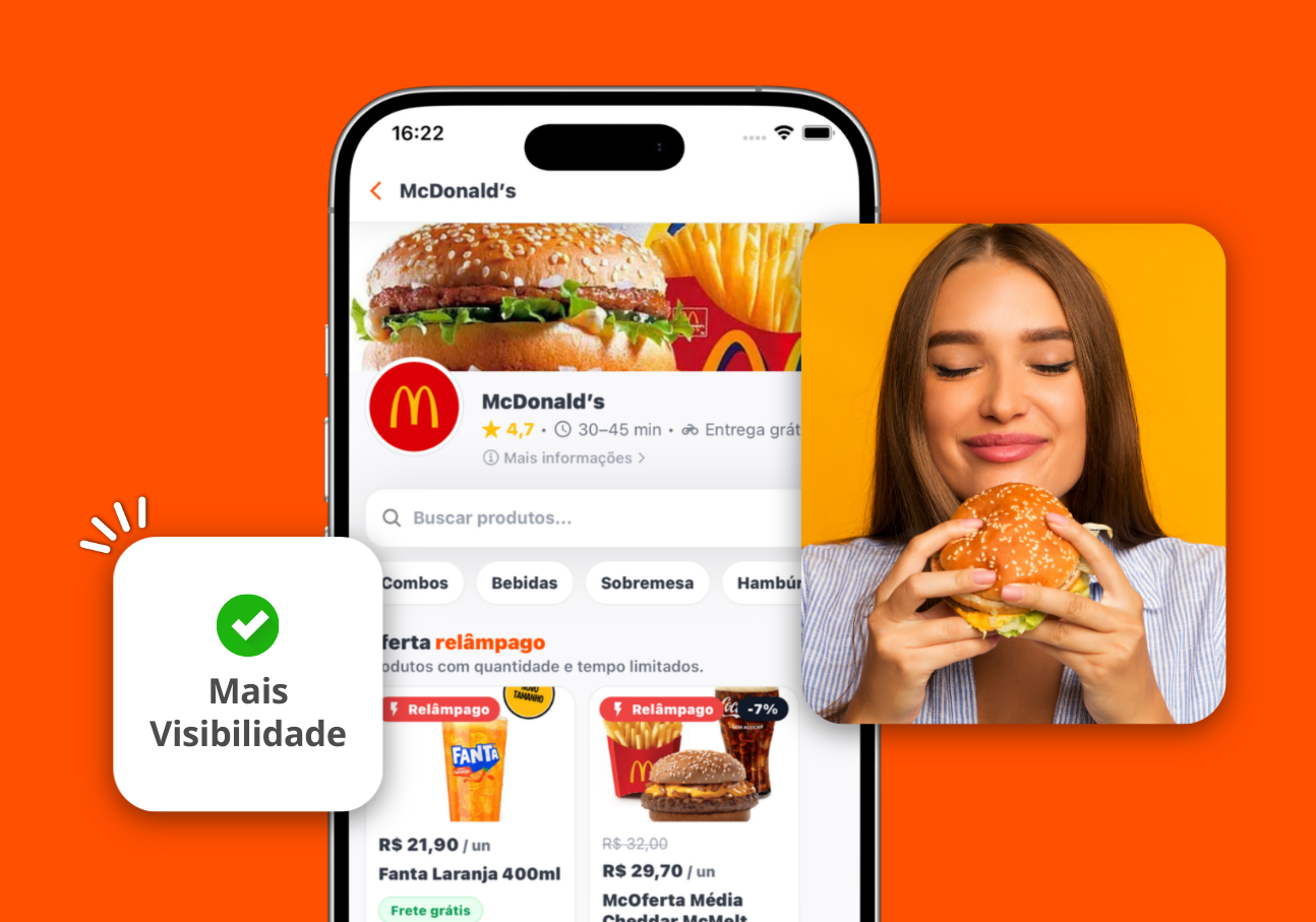 Mais visibilidade e mais pedidos para o seu negócio